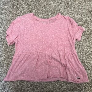 Hollister Pink Heathered Top